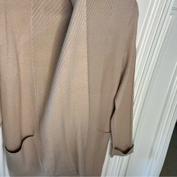 Magaschoni Beige Women's Cardigan, Size: M - Picture 5 of 10